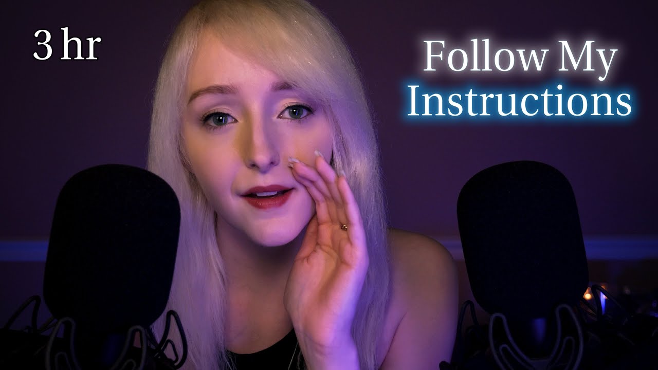 ASMR 3 Hours Follow My Instructions | Eyes Closed 💤