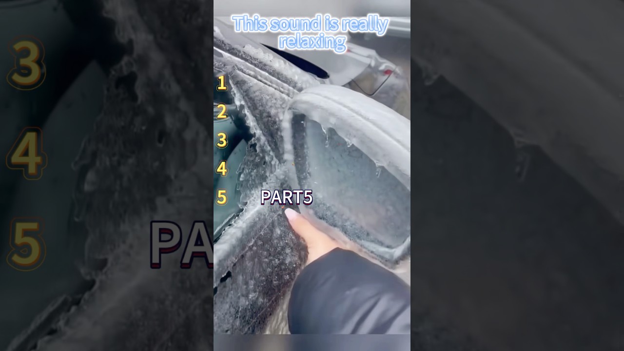 This sound is really relaxing#satisfyingvideo #satisfying #frozen #asmr #ice