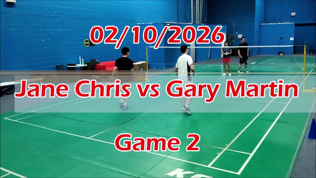 02/10/2026 Jane Chris vs Gary Martin Games 1 & 2