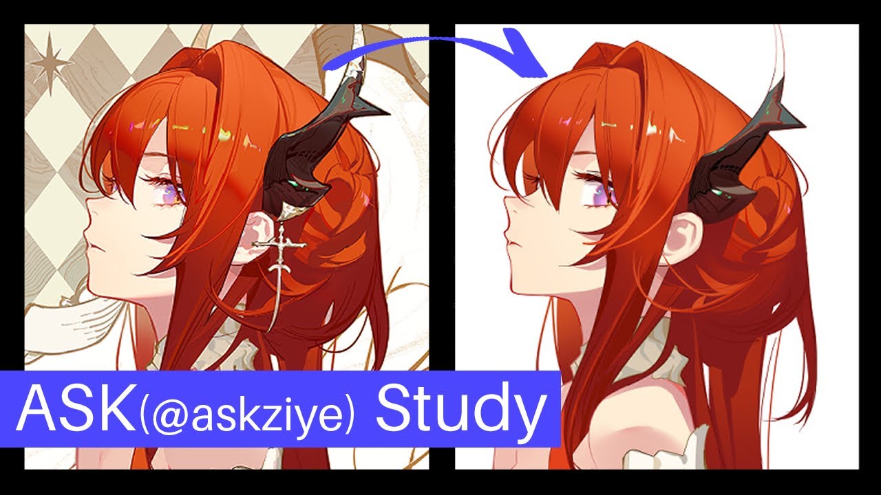 模写: ASK先生のイラストを模写してみた! (CSP/PSDファイル付き) [日本語字幕付き]