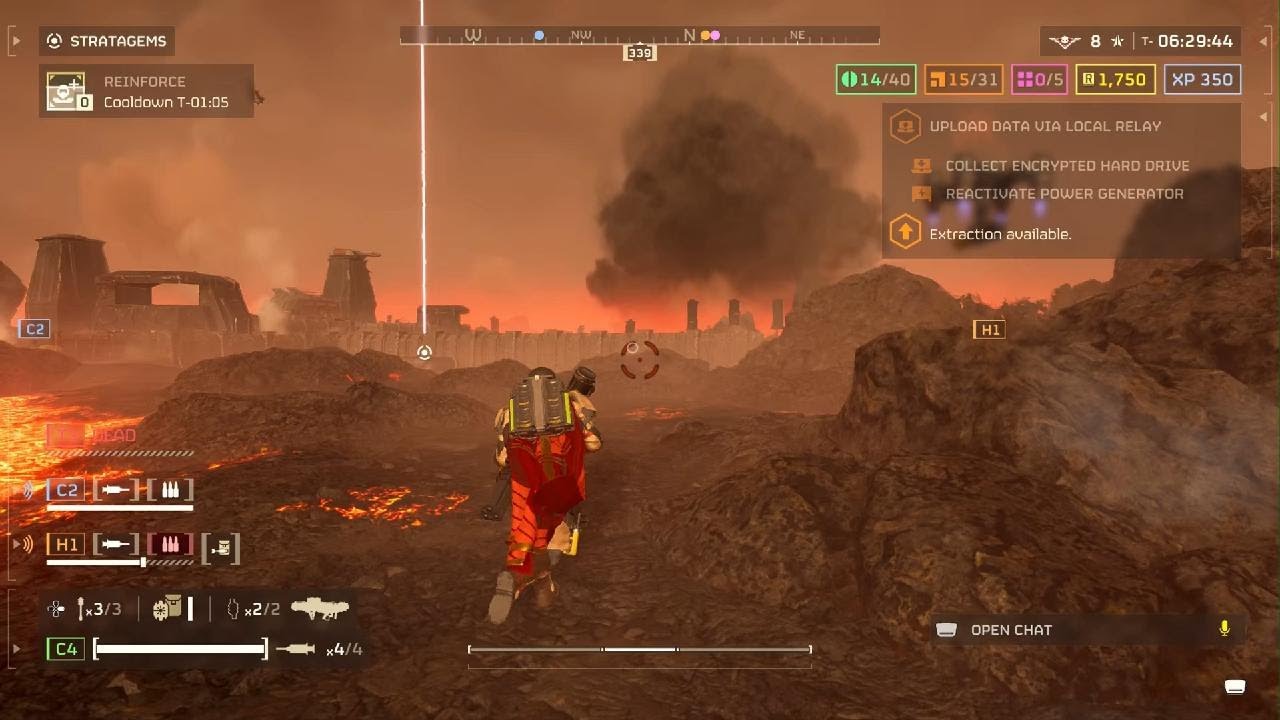 HELLDIVERS 2_ p174 , K , mission in progress, Family squad.