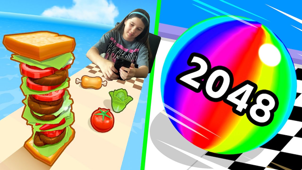 Ballrun 2048, Save the Doge, Eating Simulator, Sandwich Runner All Levels Gameplay Android,ios