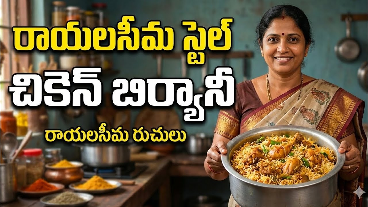 Chicken briyani #Telugu recipes#andhra style #cooking videos #