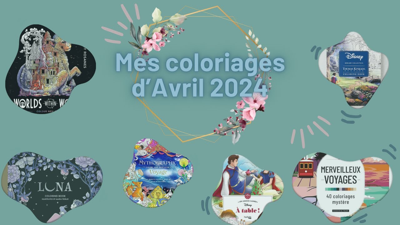 Mes coloriages d'avril