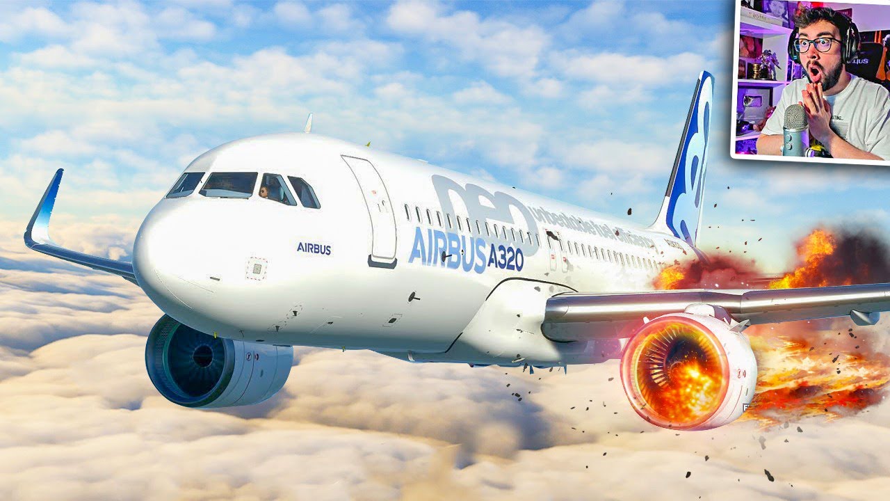 FALLO DE MOTOR Y ATERRIZAJE DE EMERGENCIA en FLIGHT SIMULATOR 2020 😱