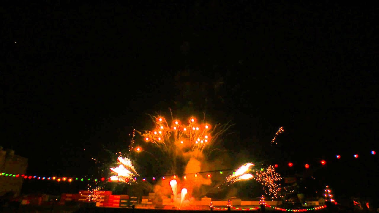 Fischerfest Gernsheim 2013 (Feuerwerk im Hafen)