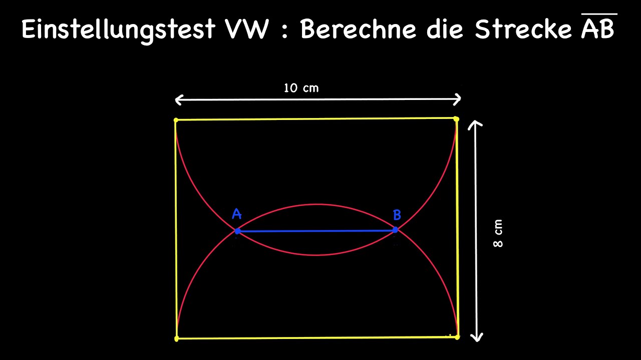 Einstellungstest VW - Schnittpunkte Kreis