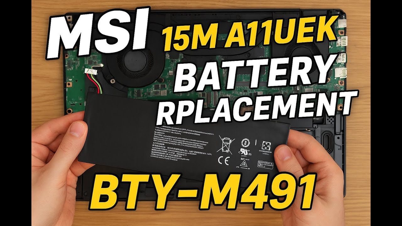 MSI Stealth 15M A11UEK Battery Replacement (BTY-M491)