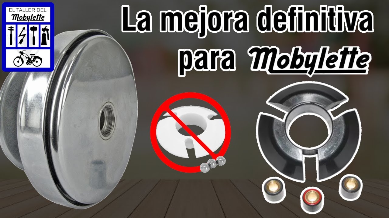 Mejorar el variador-embrague del Mobylette, por poquísimo dinero.