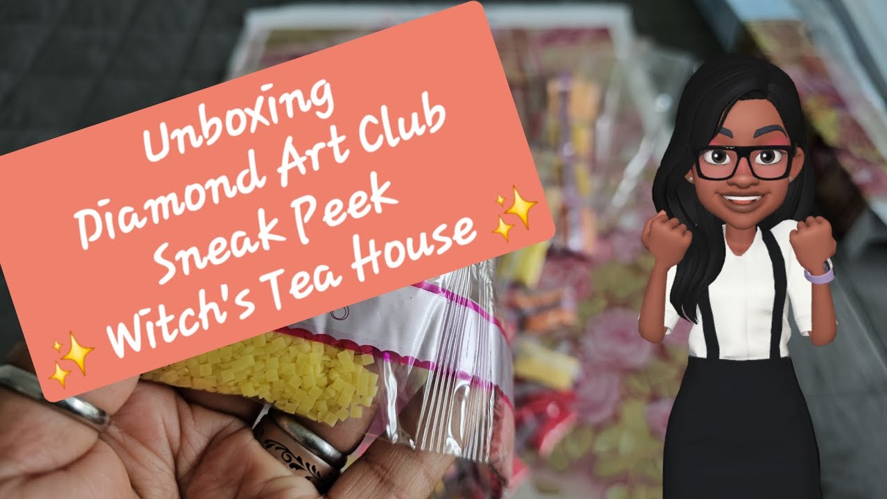 Unboxing Diamond Art Club Sneak Peek ✨️ Witch's Tea House ✨️