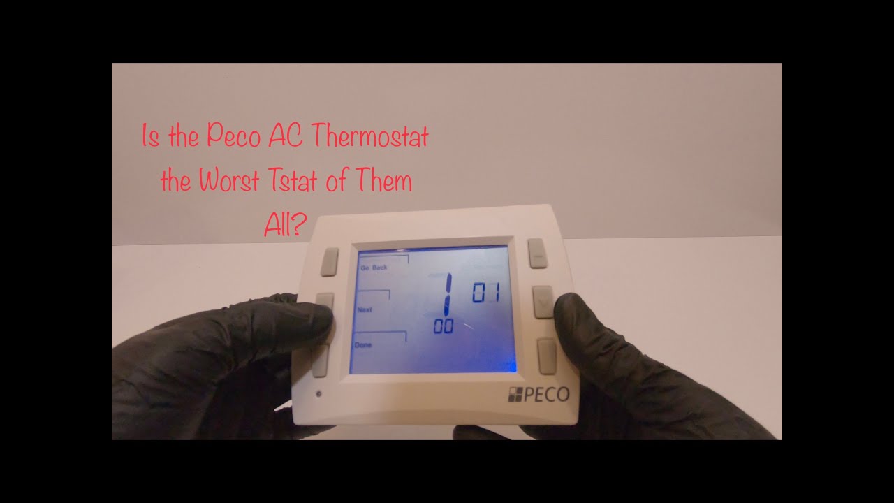 The Need to Know PECO Tstat Advanced Settings Changes