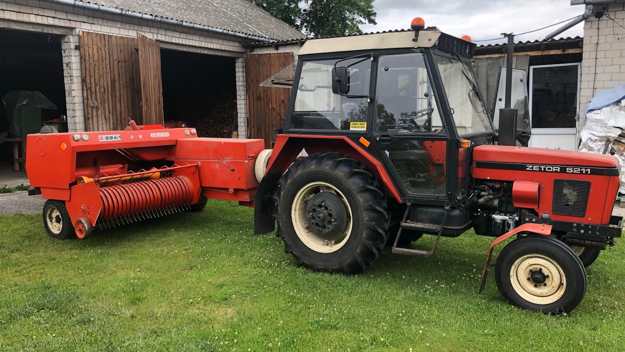Prasowanie siana 2023 (ZETOR 5211 & Sipma Z224/1)