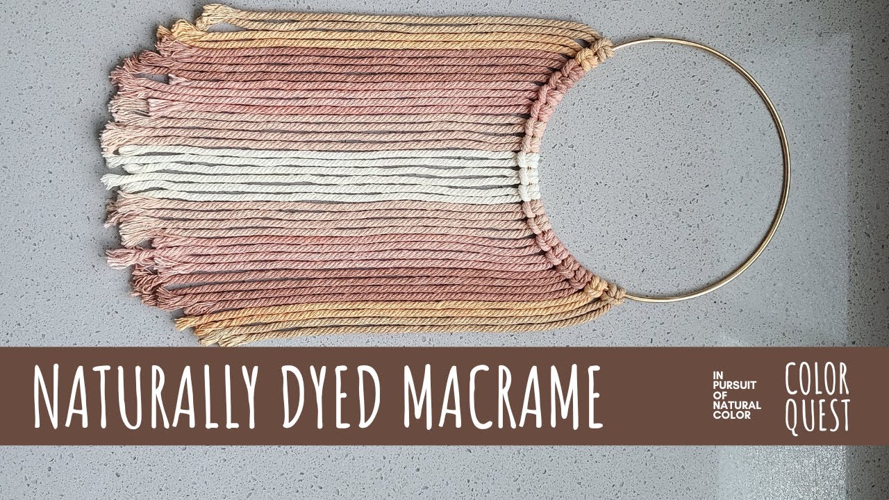 HOW TO NATURALLY DYE MACRAME | WALL HANGING | FOOD WASTE | ORGANIC COLOR | AVOCADO POMEGRANATE ONION