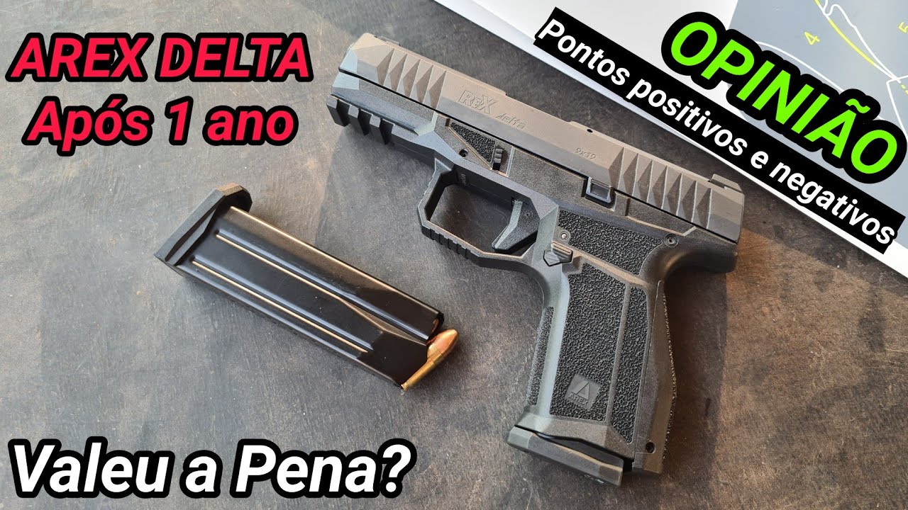 Arex Delta após 1 ano, valeu a pena? Opinião sincera, pontos negativos e positivos da 9mm p/ porte