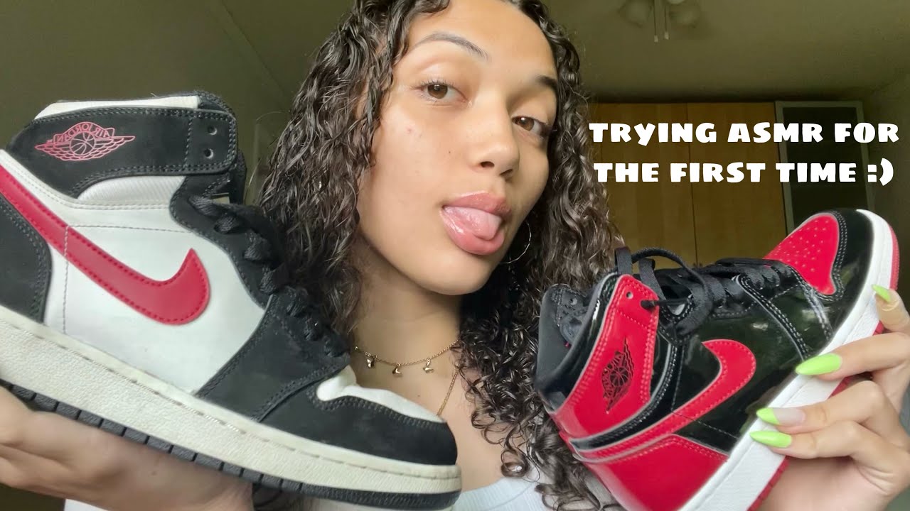 trying ASMR for the first time ~ shoe tapping and scratching