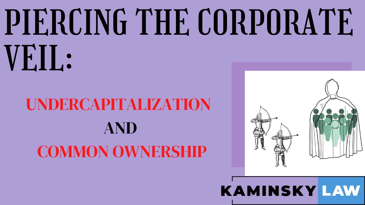 Piercing the Corporate Veil: Undercapitalization and Common Ownership