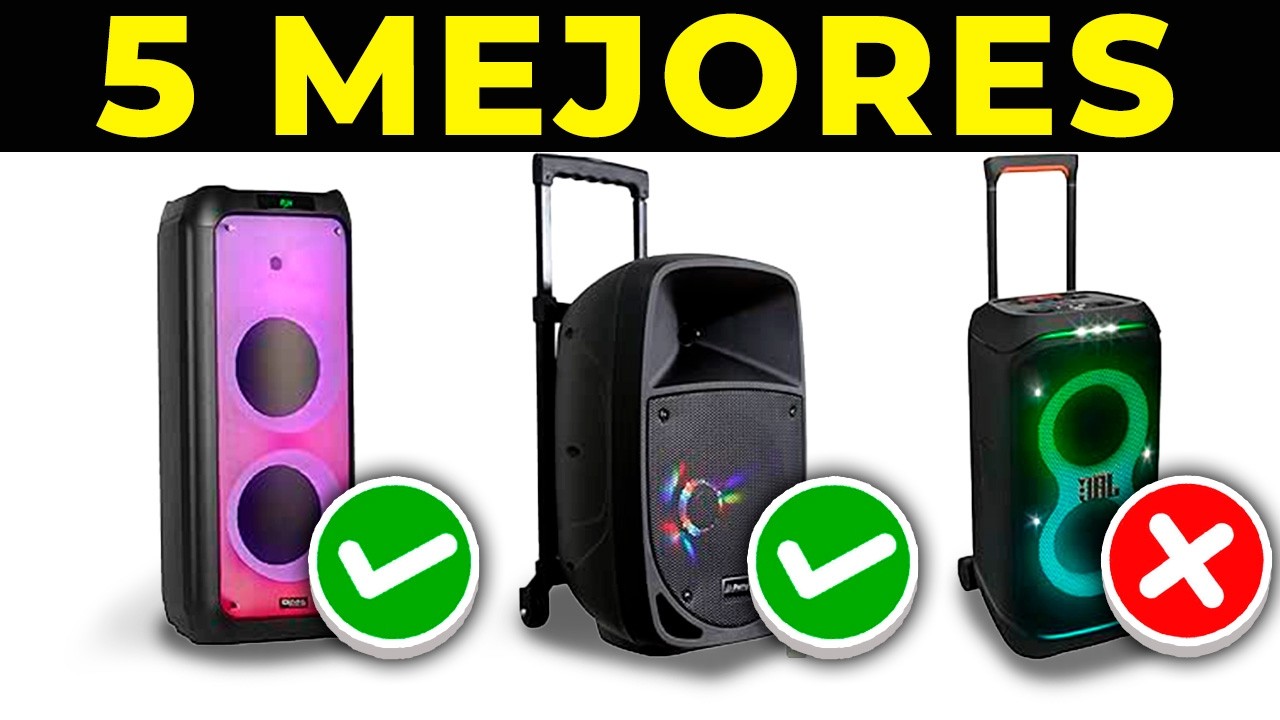 ✅ Los 5 MEJORES ALTAVOCES Para FIESTAS 2025 | ALTAVOCES BLUETOOTH Potentes AMAZON