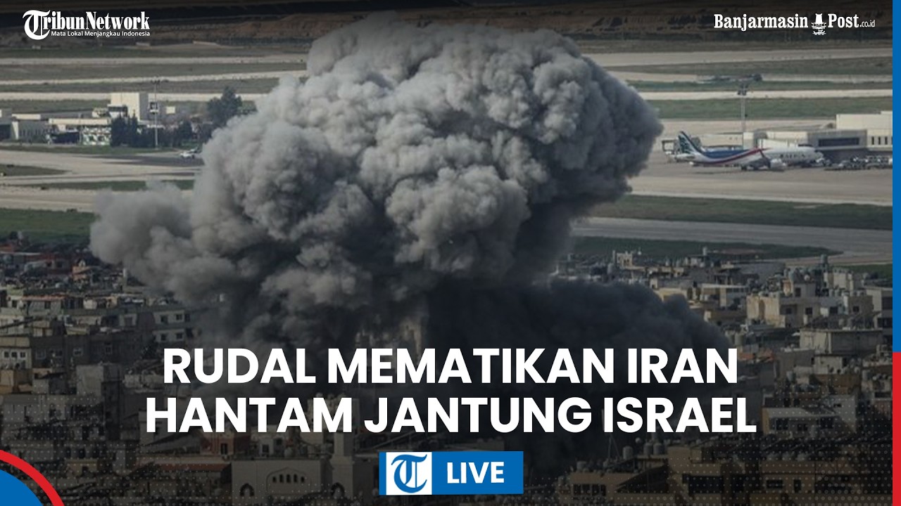 LIVE: Jantung Kota Israel Dihantam Rudal Mematikan Kiriman Iran