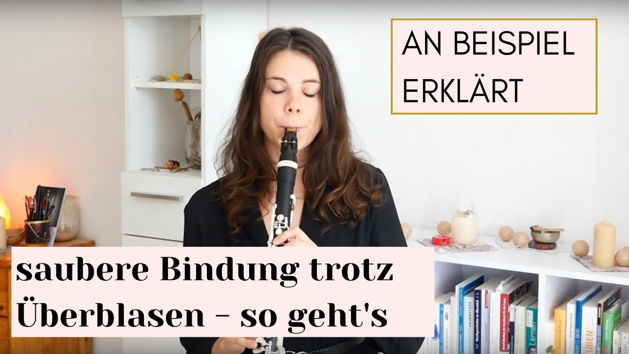 saubere Bindung trotz Überblasen, schwierige Stelle No.1 - online Klarinette lernen