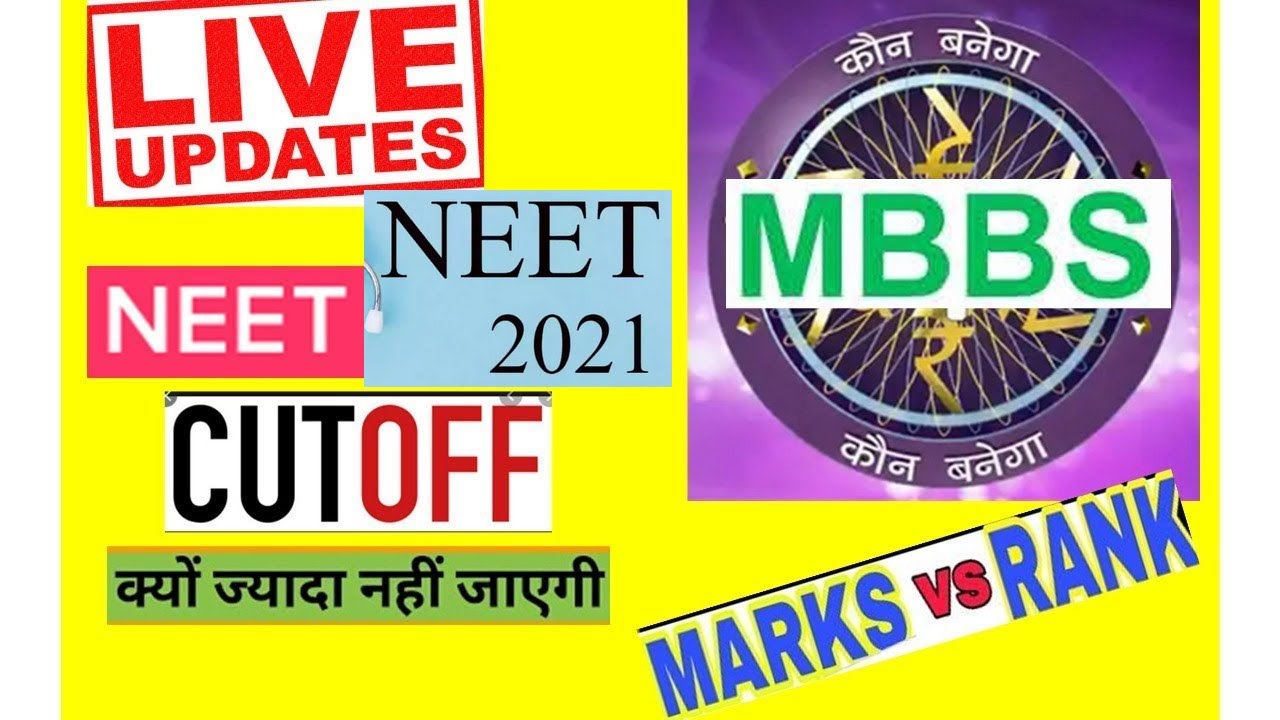NEET UG 2021 mcc  COUNSELLING live update marks vs college