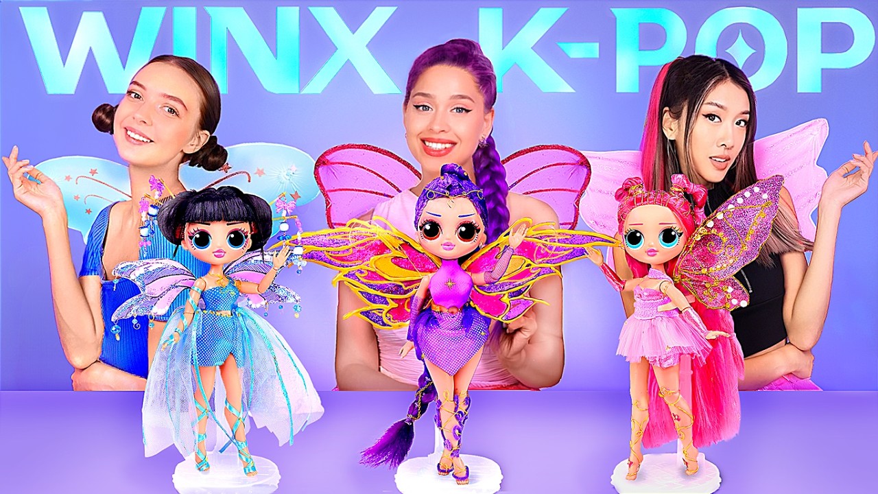 Guerreiras do K-Pop: Rumi, Mira e Zoey se transformam em Winx! 9 DIYs para bonecas