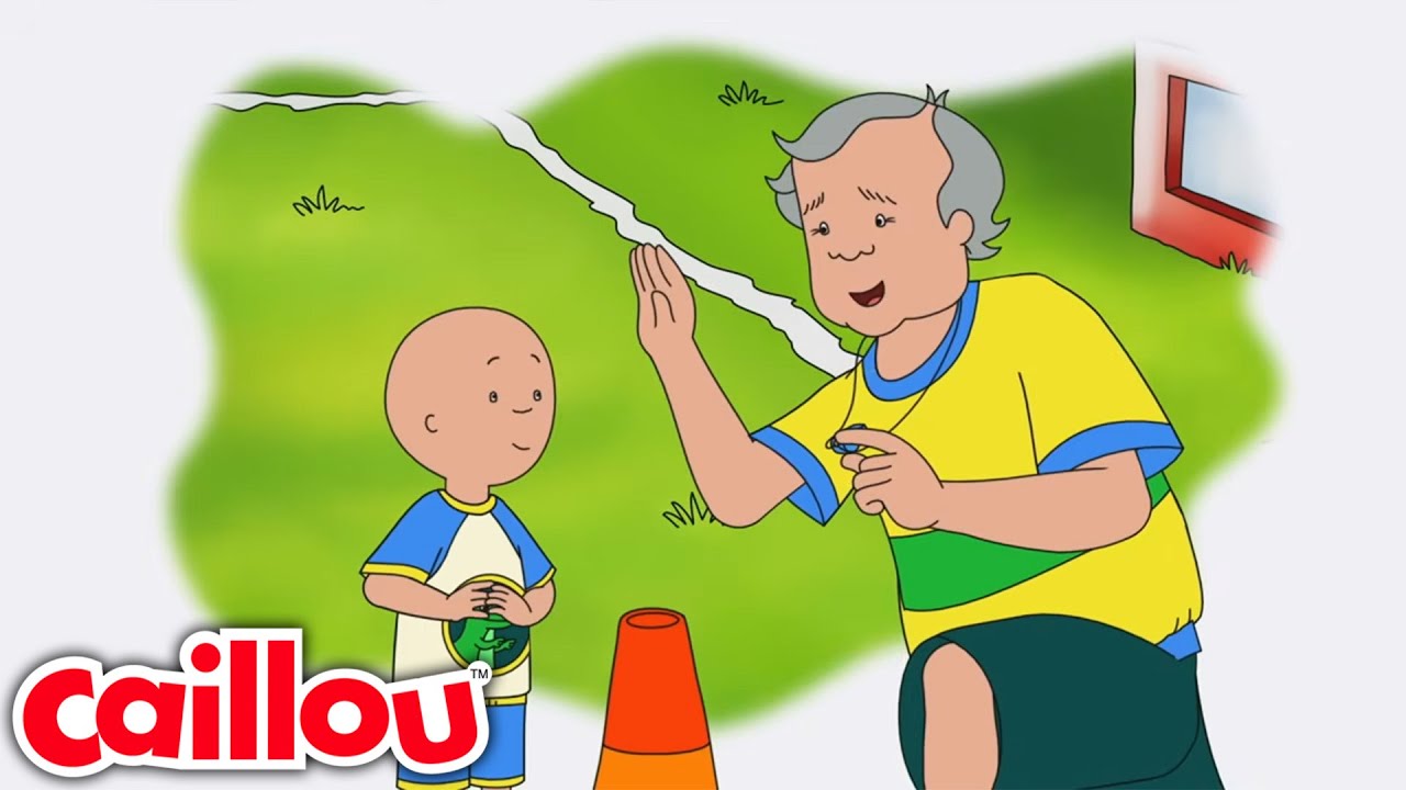 El abuelo ayudante de seguridad | Caillou Español Castellano - WildBrain | Caricaturas para niños