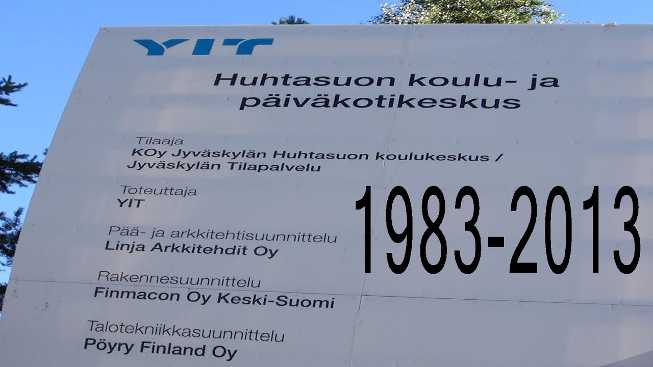 Jyväskylän Huhtasuon koulu rakennus purettiin vuonna 2013.