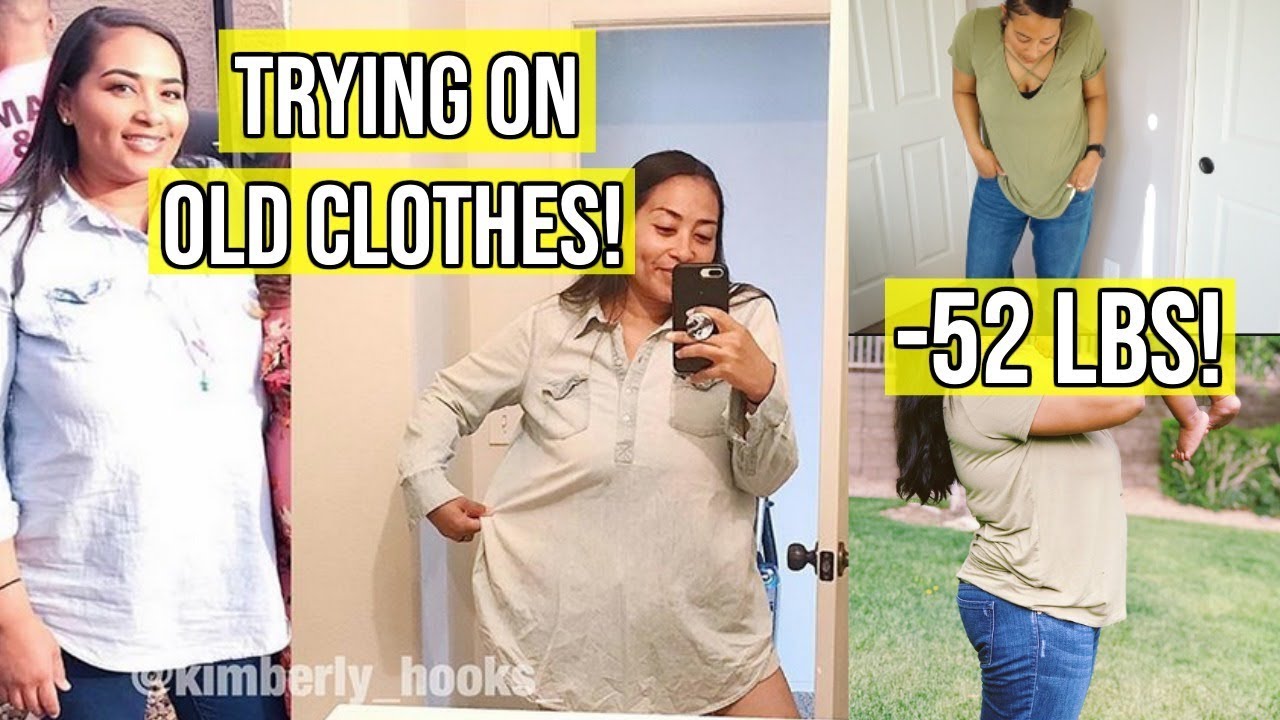 TRYING ON OLD CLOTHES  -52 LB WEIGHT LOSS! / INTERMITTENT FASTING & OMAD / WEIGHT LOSS MOTIVATION