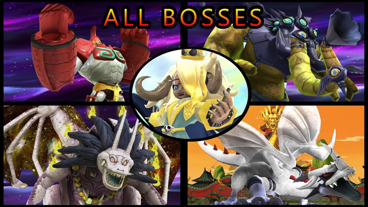 ALL BOSSES IN SNACK WORLD THE DUNGEON CRAWL GOLD