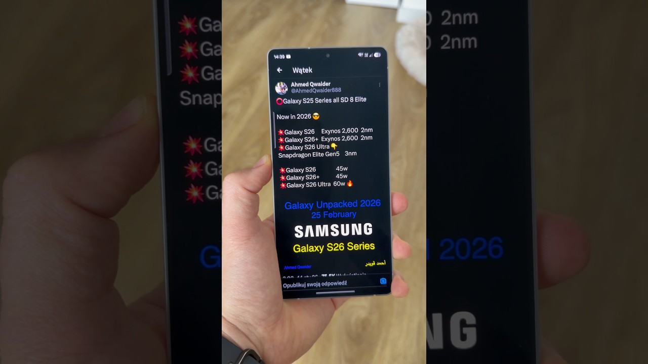 NOWE BATERIE i ŁADOWANIE W Galaxy S26. Jak wam się podobają nowe zmiany? 🤔