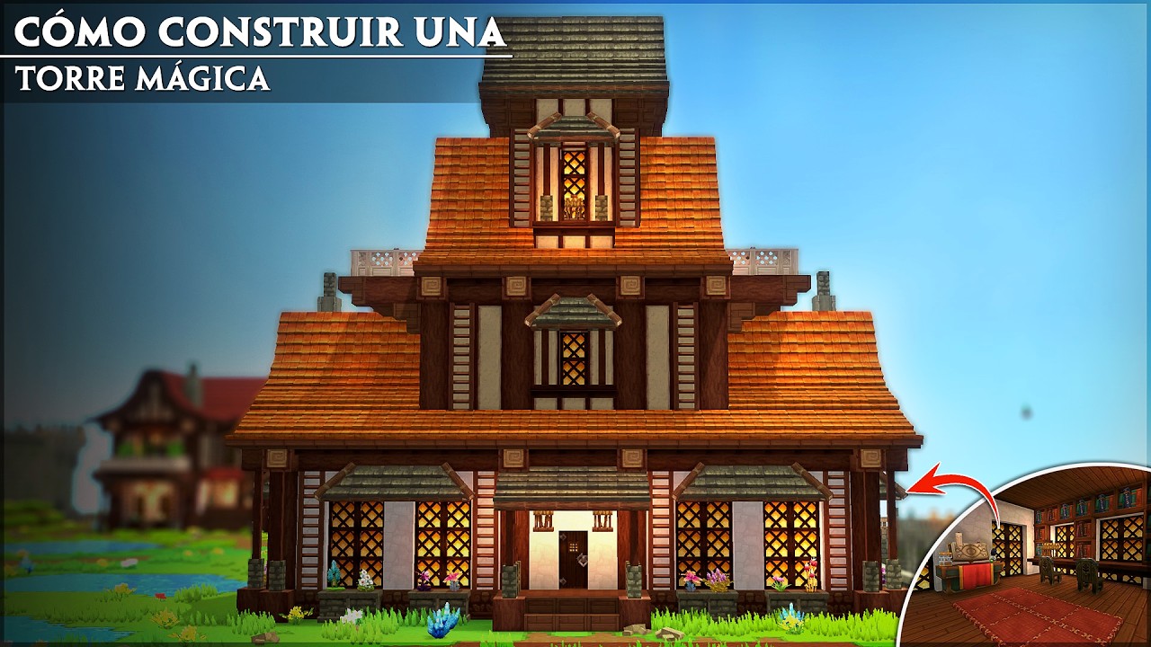 Cómo Construir una Torre de Magia | Ciudad Medieval | Tutorial de Hytale