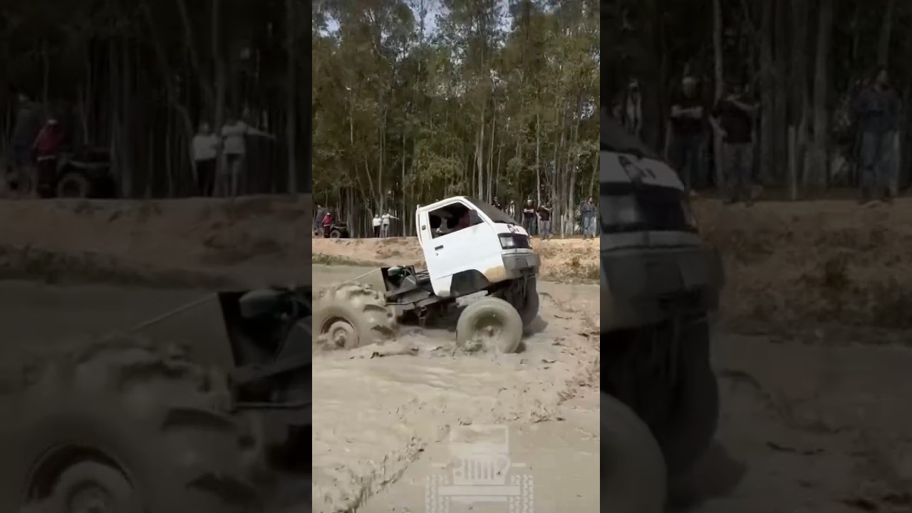 Mini Truck Goes FULL SEND on Tractor Tires | INSANE Mud Run