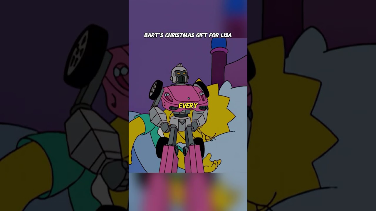 Bart's Christmas gift for Lisa #thesimpsons #simpsons #cartoon #animation #shorts