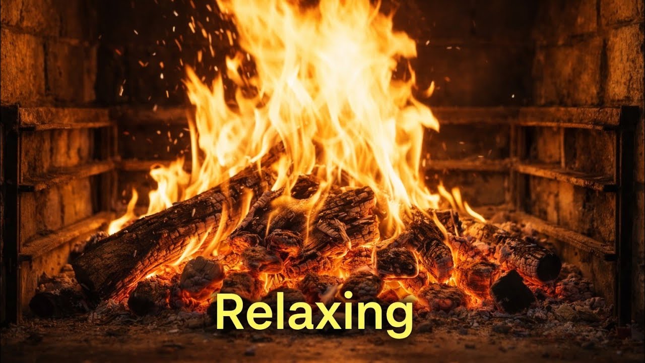 Ultimate Cozy Fireplace 4K 🔥 3 Hours of Real Crackling Fire Sounds | Relax, Sleep, Focus
