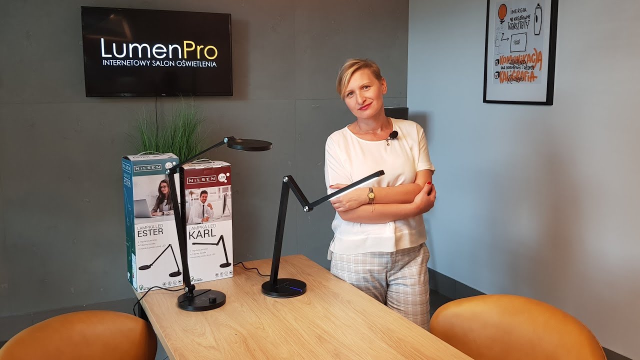 AGATA LAMPY - Nowości w lampkach biurkowych, kreślaskich, ruchomych KARL i ESTER marki Nilsen