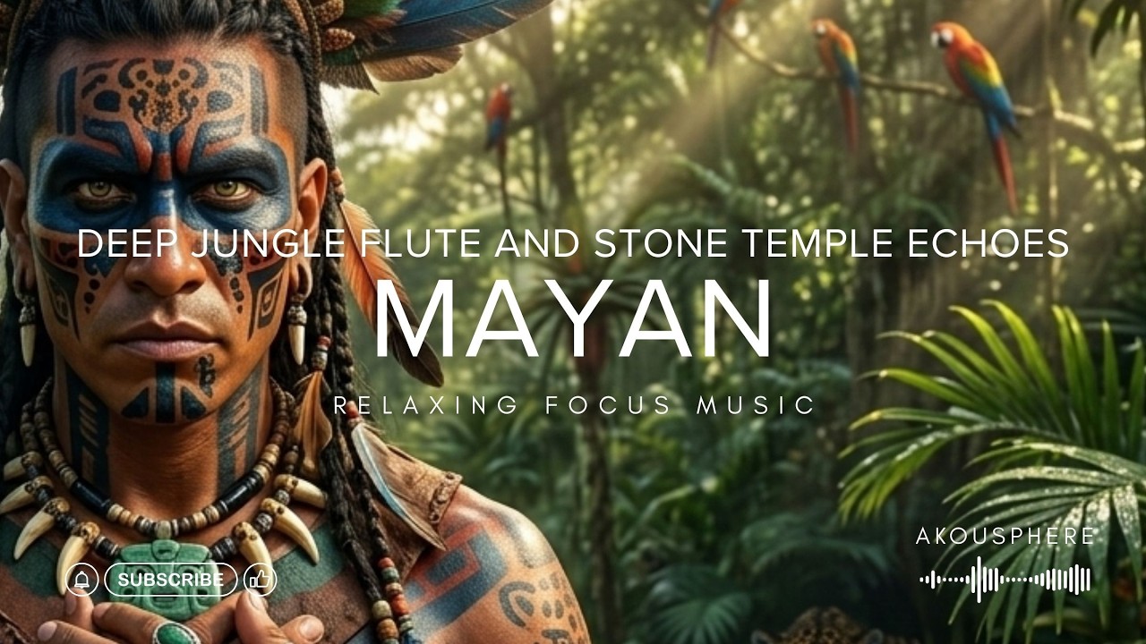 ANCIENT MAYAN MUSIC RELAXATION | Deep Jungle Flute And Stone Temple Echoes