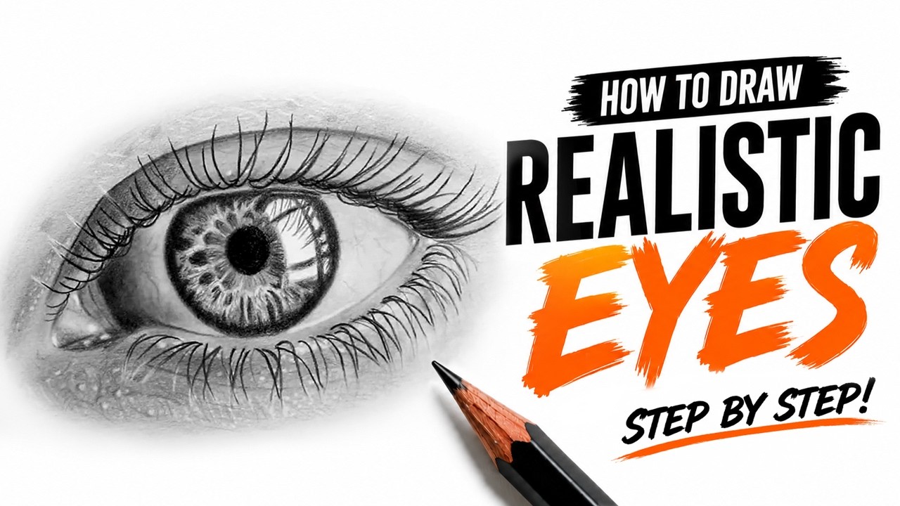 How to Draw a Hyper Realistic Eye for Beginners – Step by Step Pencil Drawing Tutorial