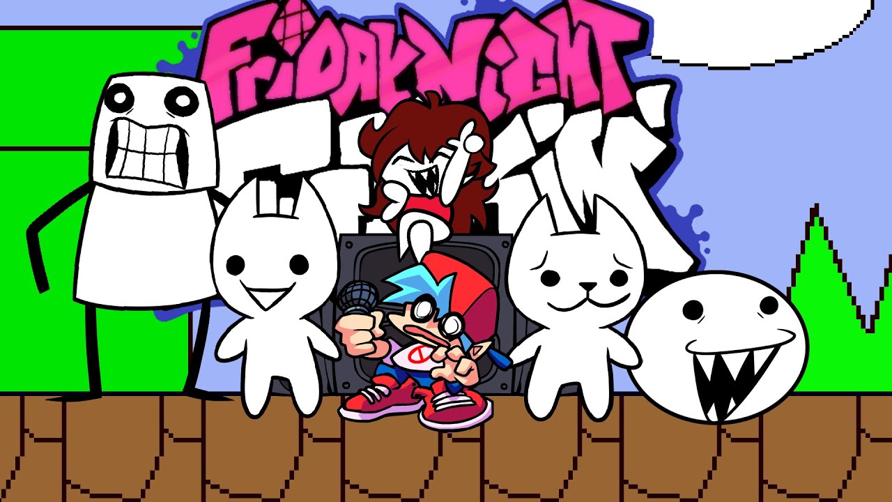 Friday Night Funkin' - Cat Mario Mod FULL WEEK + Bonus!