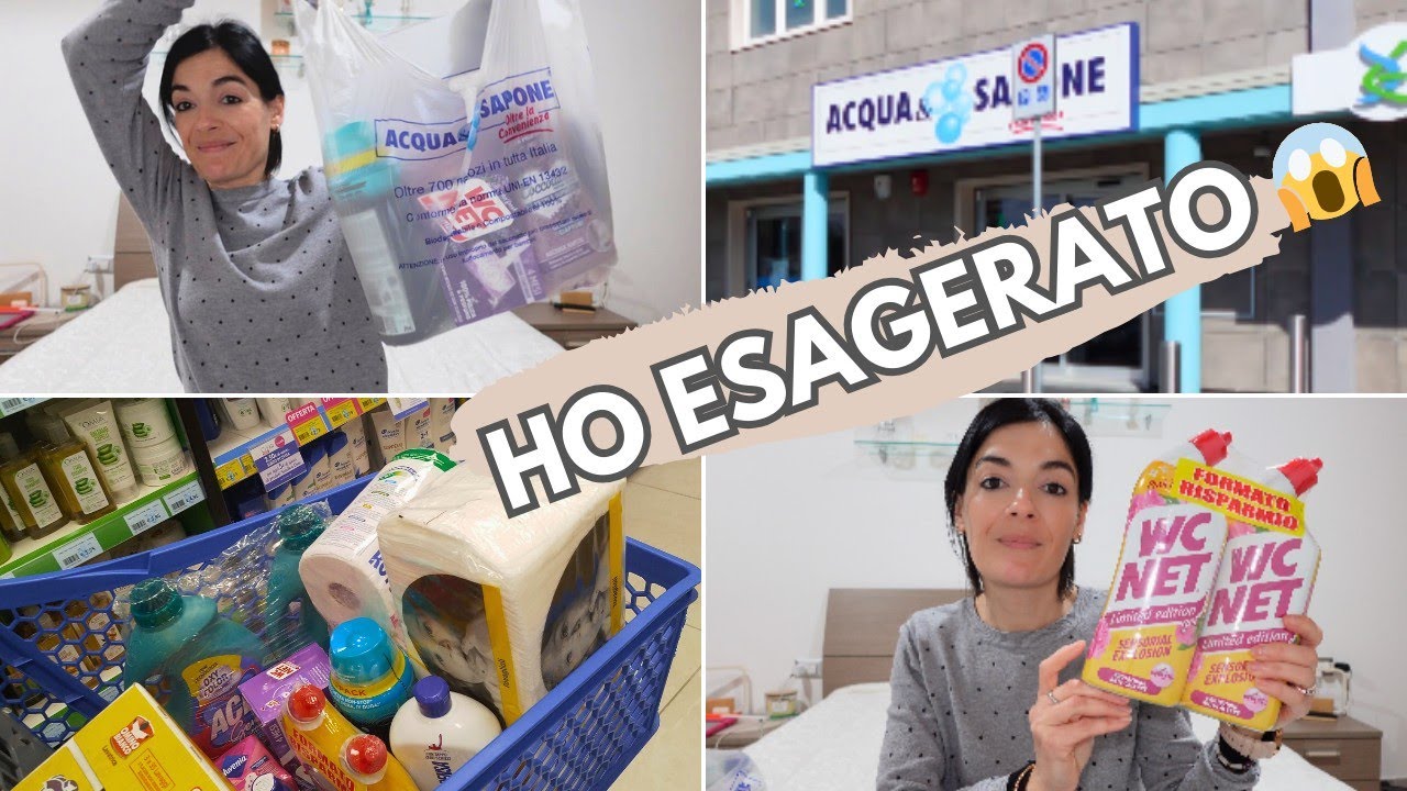 Ho SVALIGIATO Acqua & Sapone 😱 Maxi Spesa Detersivi + Novità Pulizie