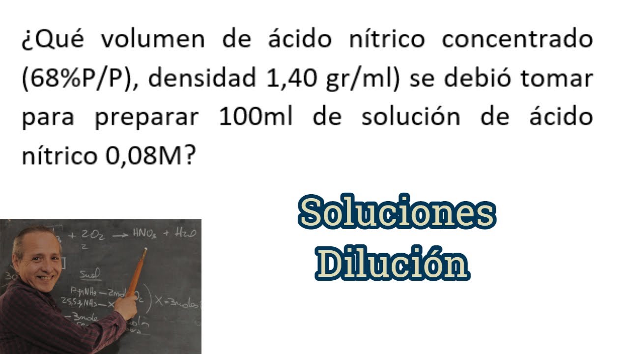 Soluciones Dilución