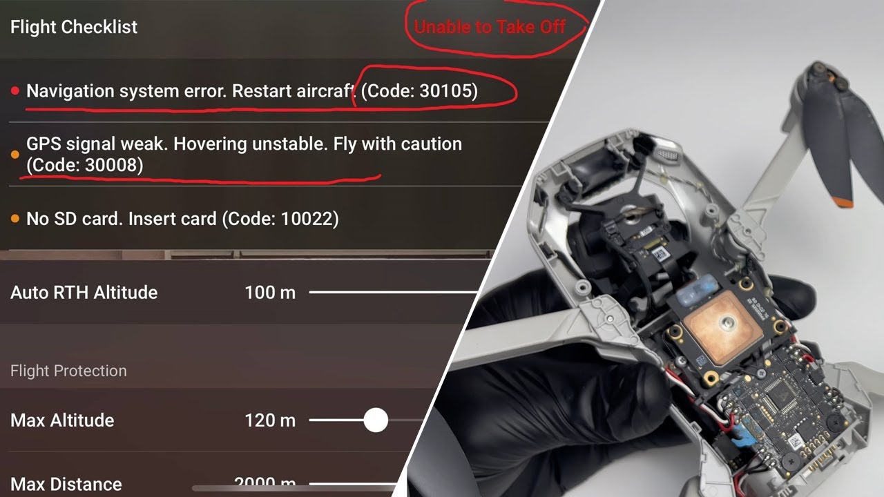 GPS Signal Weak Unable to Take Off | Replace DJI Mini 2 GPS Module