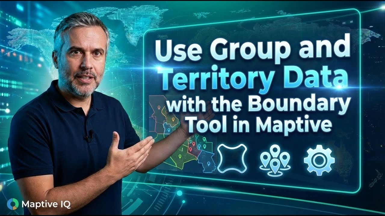 Use Group and Territory Data with the Boundary Tool in Maptive IQ