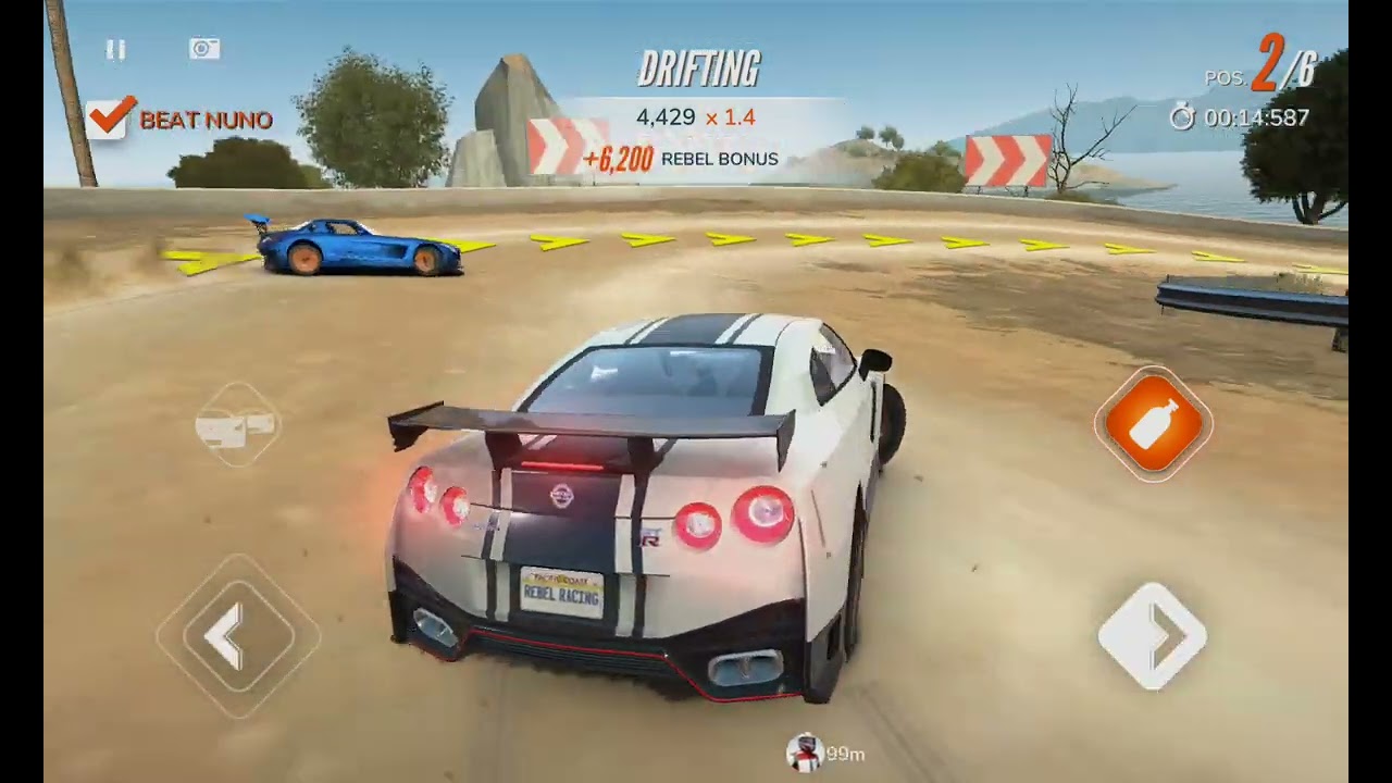 Rebel Racing Gameplay Nissan Gtr