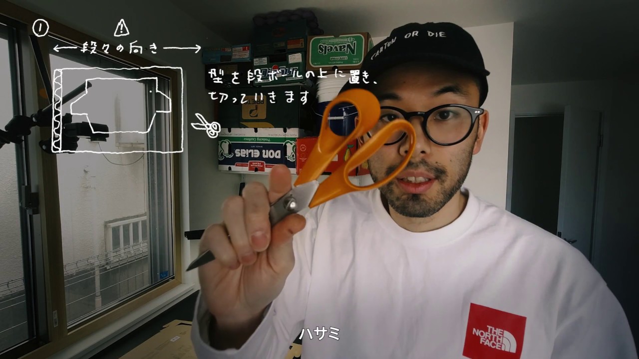 The North Face |  DIY - How to make a wallet  - シューズボックス ワークショップ