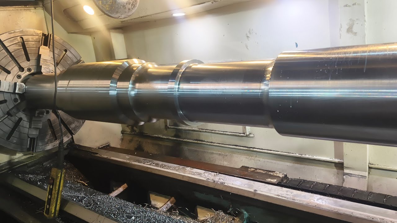 CNC Turning Heavy Duty Machine | High Power Metal Cutting DemoیاHeavy Duty CNC Turning Machine 