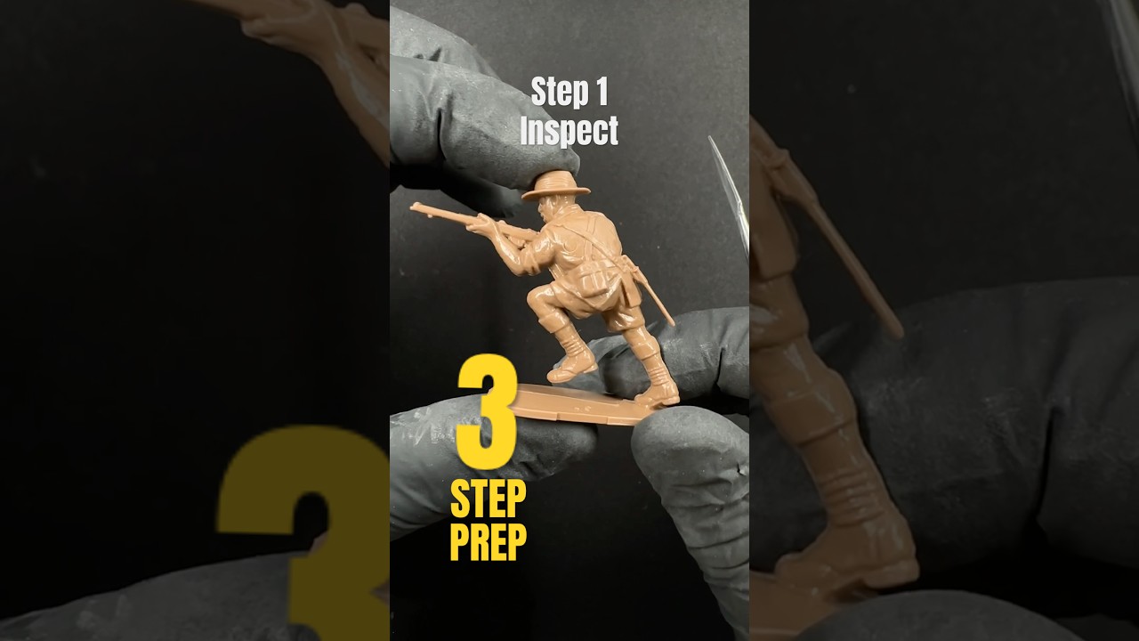 ARMY MEN, 3 шага по подготовке игрушечных солдатиков к грунтовке и покраске