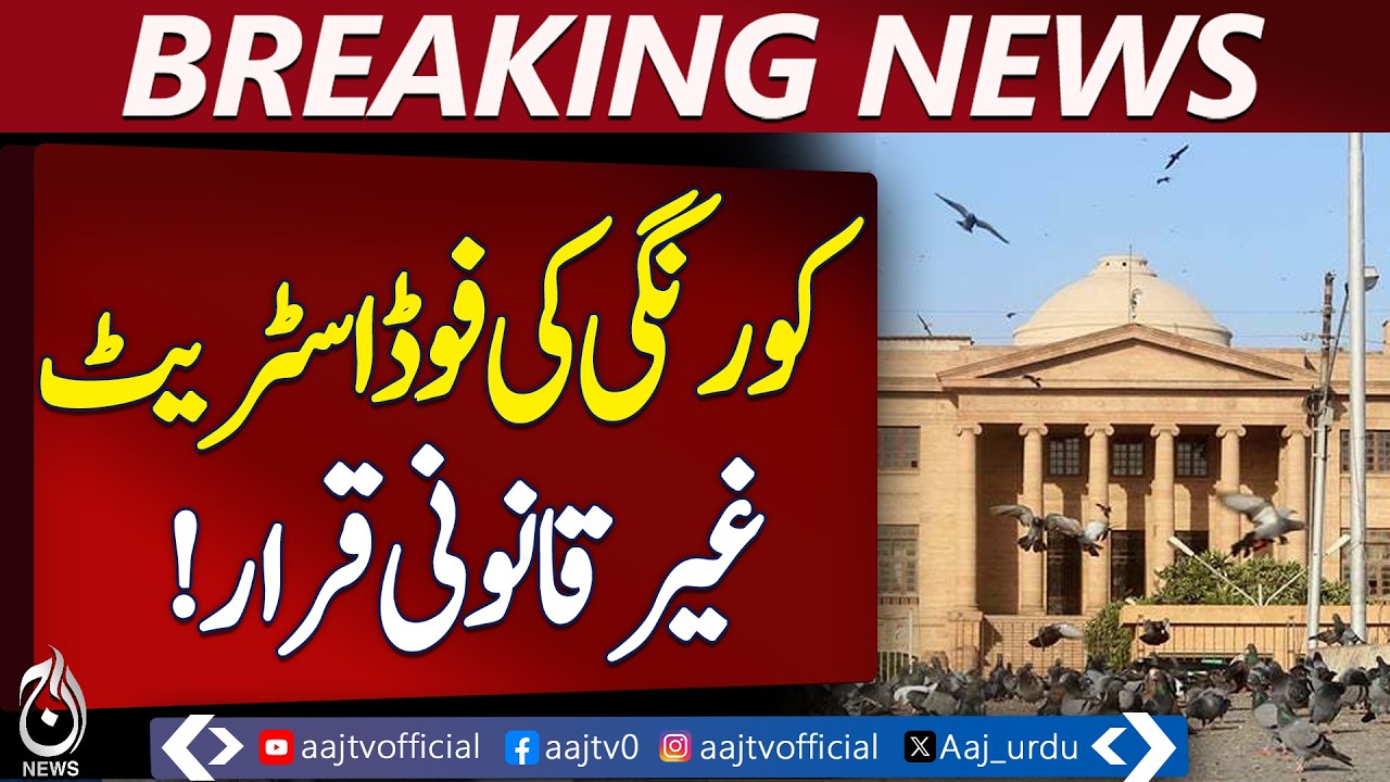 Korangi Food Street Deemed Illegal by Sindh High Court, Two-Week Removal Deadline - Aaj News