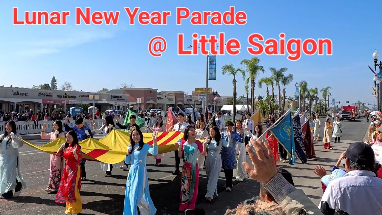 The biggest Vietnamese population in the Little Saigon / Lunar New Year parade in Westminster
