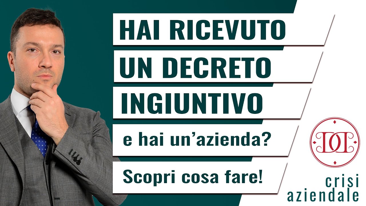 Hai ricevuto un decreto ingiuntivo ed hai un’azienda? Scopri cosa fare!