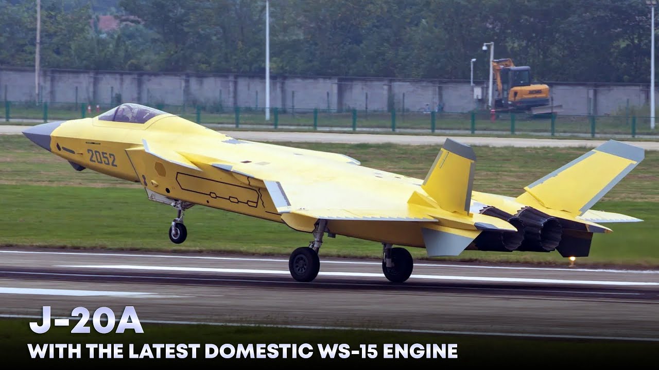 Oto najdokładniejsze spojrzenie na J-20A, teraz wyposażonego w najnowszy silnik WS-15